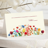 ワイルドフラワーワイルドフラワー結婚のフローラ プレイスカード