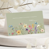 ワイルドフラワーワイルドフラワー結婚のフローラ プレイスカード