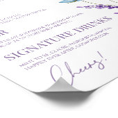 ワイルドフラワーワイルドフラワー結婚フローラバー標識 ポスター (角)