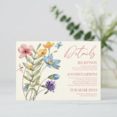 ワイルドフラワーワイルドフラワー結婚フローラ詳細 エンクロージャーカード (スタンド正面)
