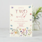 ワイルドフラワーワイルドフラワー2nd誕生日パーティー 招待状 (スタンド正面)