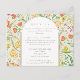 ワイルドフラワーワイルドメドウ結婚アウトドア エンクロージャーカード