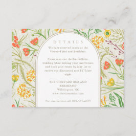 ワイルドフラワーワイルドメドウ結婚ズ詳細 エンクロージャーカード