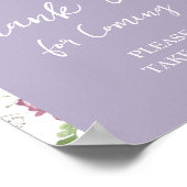 ワイルドフラワーワイルドワンバタフライガーデンありがとう ポスター (角)