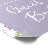 ワイルドフラワーワイルドワンバタフライガーデンゲストブック ポスター (角)