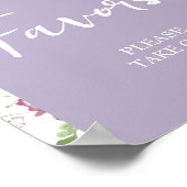 ワイルドフラワーワイルドワンバタフライガーデンパーティーの好意 ポスター (角)