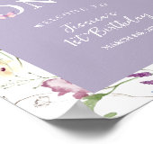 ワイルドフラワーワイルドワンバタフライガーデンパーティーへようこそ ポスター (角)