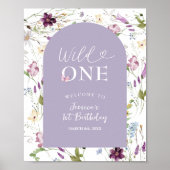 ワイルドフラワーワイルドワンバタフライガーデンパーティーへようこそ ポスター (正面)