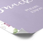 ワイルドフラワーワイルドワンバタフライガーデンパーティー軽食 ポスター (角)