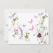 ワイルドフラワーワイルドワンバタフライガーデンパーティー サンキューカード (裏面)