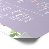 ワイルドフラワーワイルドワンバタフライガーデンマイルストーン ポスター (角)