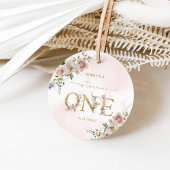 ワイルドフラワーワイルドワン赤面ピンクガール誕生日 フェイバータグ