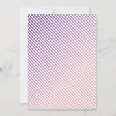 ワイルドフラワーワンダーフルガールの誕生日招待状 招待状 (裏面)