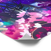 ワイルドフラワーワンダーランドウォーター色 ポスター (角)