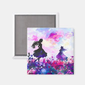 ワイルドフラワーワンダーランドウォーター色 マグネット (正面/裏面)