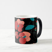 ワイルドフラワーワンダーランド |様式化された花のパターン モーフィングマグカップ (正面右)