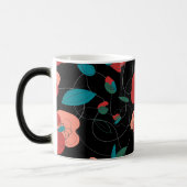 ワイルドフラワーワンダーランド |様式化された花のパターン モーフィングマグカップ (左)