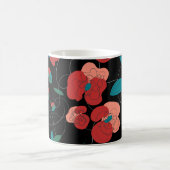 ワイルドフラワーワンダーランド |様式化された花のパターン モーフィングマグカップ (中央)