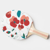 ワイルドフラワーワンダーランド |様式化された花のパターン 卓球ラケット (横)
