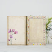 ワイルドフラワーヴィンテージスタイルジャーナルページ (スタンド正面)