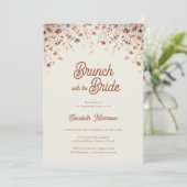 ワイルドフラワーヴィンテージテラコッタブライダルブランチシャワー 招待状 (スタンド正面)