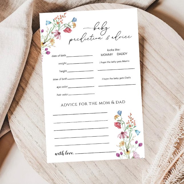 ワイルドフラワー予測アドバイスゲームカード (クリエイターアップロード済み)