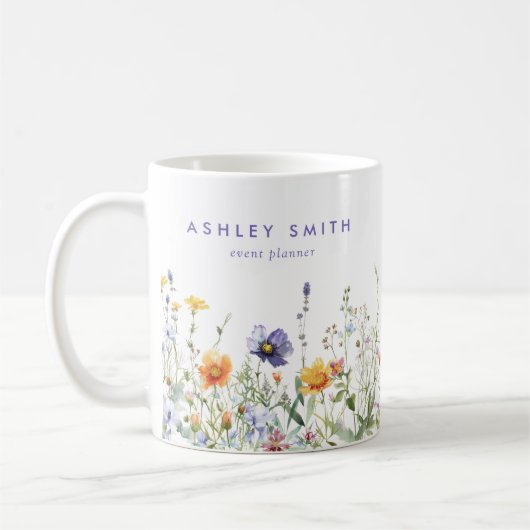 ワイルドフラワー事業 コーヒーマグカップ (左)