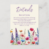 ワイルドフラワー交響曲結婚の詳細- エンクロージャーカード (正面)