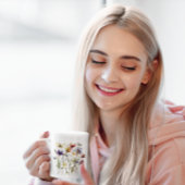 ワイルドフラワー交響曲鮮やか:水彩画 コーヒーマグカップ