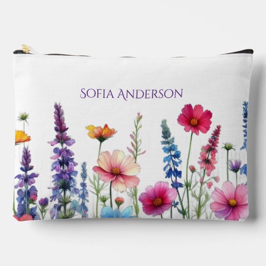 ワイルドフラワー交響曲 –  アクセサリーポーチ (正面)