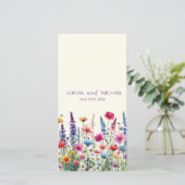 ワイルドフラワー交響曲 – 結婚式 プログラム- (スタンド正面)