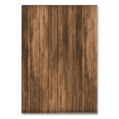 ワイルドフラワー付きモノグラム木材ハート-座席表 テーブルナンバー (裏面)