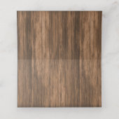 ワイルドフラワー付きモノグラム木材ハート | 座席表 プレイスカード (内部開封)