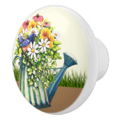 ワイルドフラワー付き水缶 セラミックノブ (右)