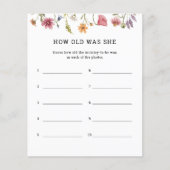 ワイルドフラワー何歳の彼女のゲームカード (正面)