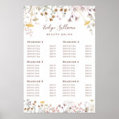 ワイルドフラワー価格表ポスター ポスター (正面)