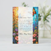 ワイルドフラワー写真悔やみや弔慰葬儀記念館 サンキューカード (スタンド正面)