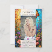 ワイルドフラワー写真悔やみや弔慰葬儀記念館 サンキューカード (裏面)