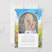 ワイルドフラワー写真悔やみや弔慰葬儀記念館 サンキューカード (正面)