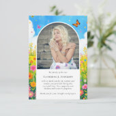 ワイルドフラワー写真悔やみや弔慰葬儀記念館 サンキューカード (スタンド正面)