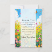 ワイルドフラワー写真悔やみや弔慰葬儀記念館 サンキューカード (正面)