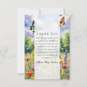 ワイルドフラワー写真悔やみや弔慰葬儀記念館 サンキューカード (正面)