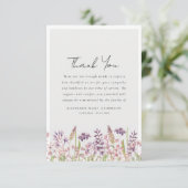 ワイルドフラワー写真悔やみや弔慰葬儀 サンキューカード (スタンド正面)