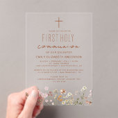 ワイルドフラワー初の聖地開花 アクリル招待状 (インサイチュ (ポータブル))