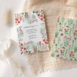 ワイルドフラワー初の聖餐式 サンキューカード