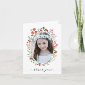 ワイルドフラワー初の聖餐式 サンキューカード (正面)