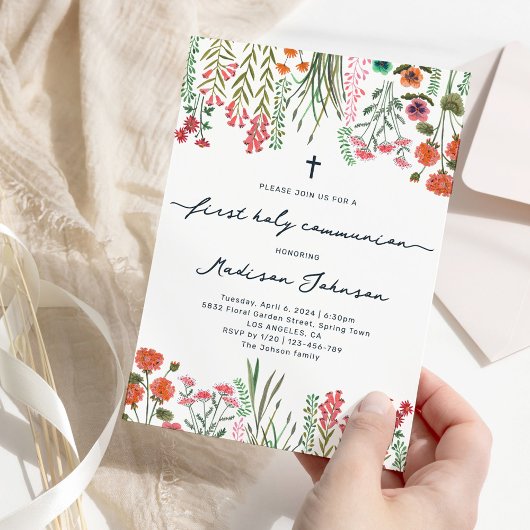 ワイルドフラワー初の聖餐式 招待状