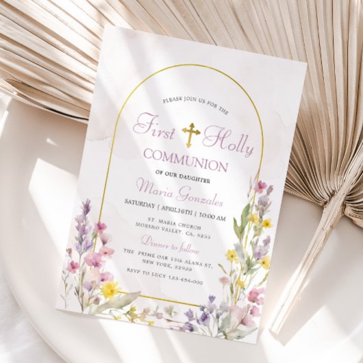 ワイルドフラワー初の聖餐式 招待状