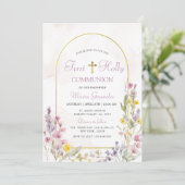 ワイルドフラワー初の聖餐式 招待状 (スタンド正面)