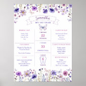 ワイルドフラワー初の誕生日マイルストーンのポスター ポスター (正面)